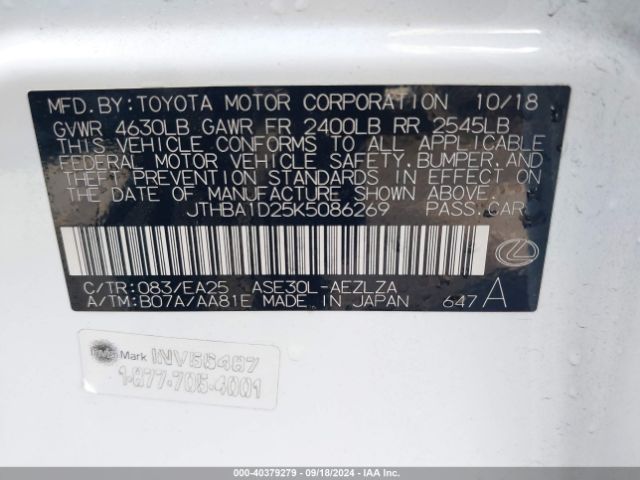 JTHBA1D25K5086269 Lexus IS 300