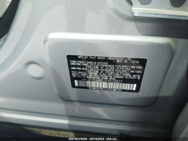 JF2SJAHC2FH529827 Subaru Forester 2.5i Limited