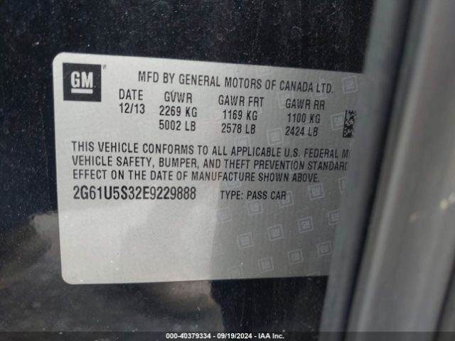 2G61U5S32E9229888 Cadillac Xts W20 Livery Package