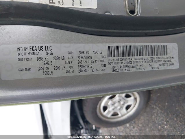 1C4NJRBB2HD138827 Jeep Patriot Sport 4x4
