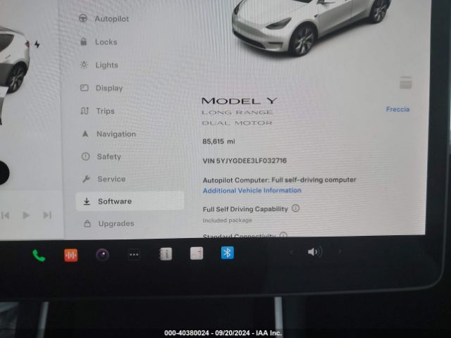5YJYGDEE3LF032716 Tesla Model Y Long Range Dual Motor All-wheel Drive