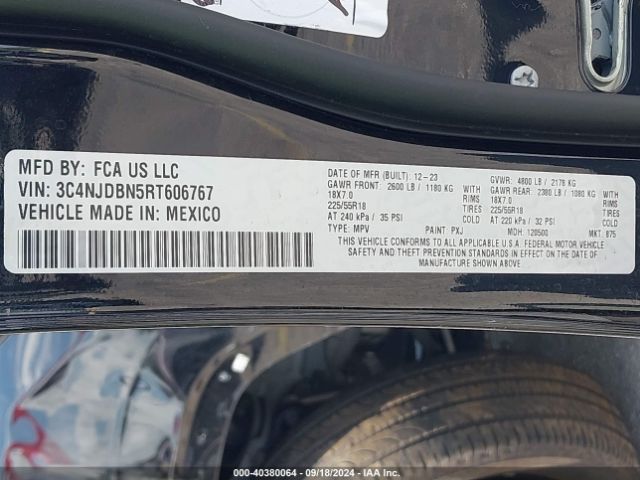 3C4NJDBN5RT606767 Jeep Compass Latitude 4x4
