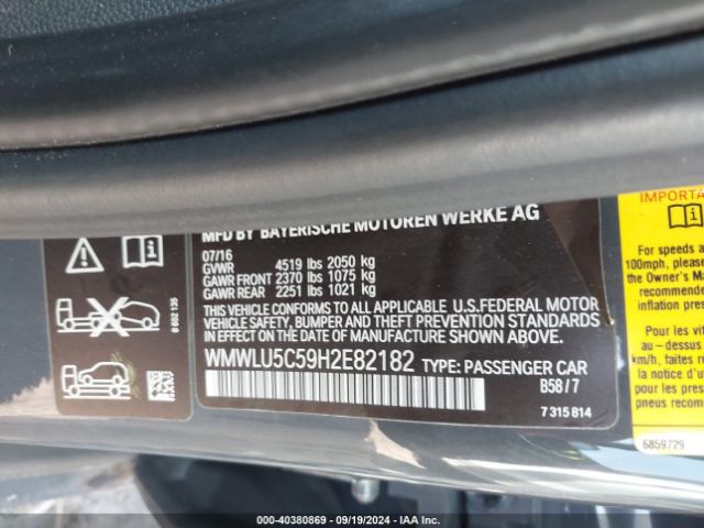 WMWLU5C59H2E82182 Mini Clubman Cooper S