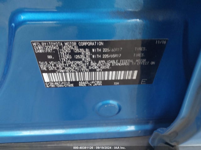 Toyota Rav4 Xle 2017 JTMWFREV9HJ117275 Image 9