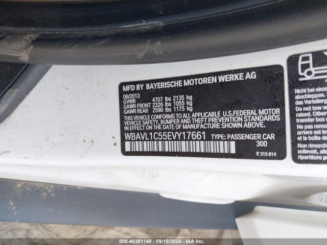 BMW X1 Xdrive28i 2014 WBAVL1C55EVY17661 Image 9