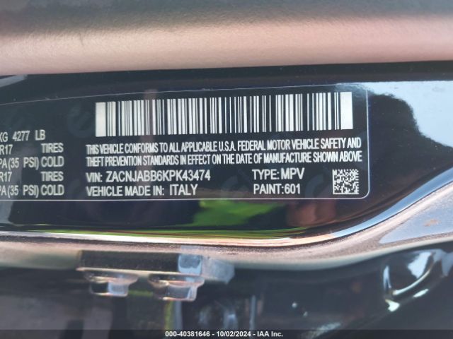 ZACNJABB6KPK43474 Jeep Renegade Altitude Fwd