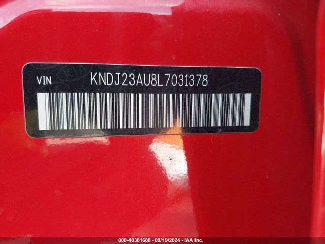 KIA Soul X-line 2020 KNDJ23AU8L7031378 Image 9