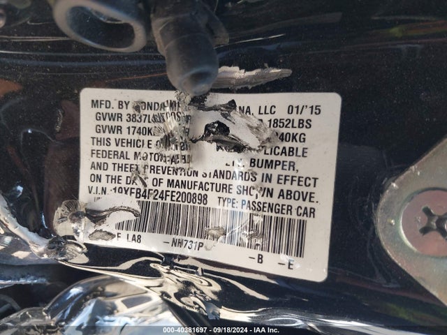 19XFB4F24FE200898 Honda CIVIC HYBRID