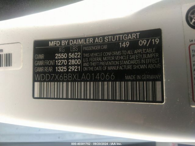 2020 MERCEDES-BENZ AMG GT 53 4-DOOR COUPE WDD7X6BBXLA014066 Photo 8