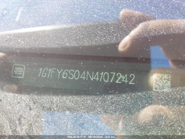 1G1FY6S04N4107242 Chevrolet Bolt Euv Fwd Lt