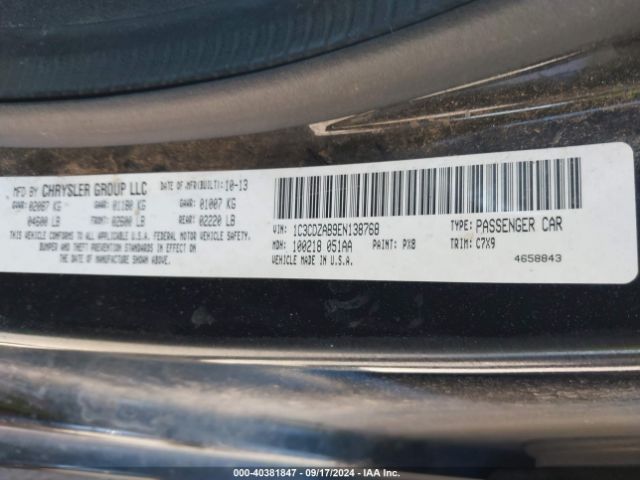 1C3CDZAB9EN138768 Dodge AVENGER SE