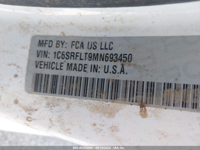 1C6SRFLT9MN693450 RAM 1500 Rebel  4x4 5'7 Box