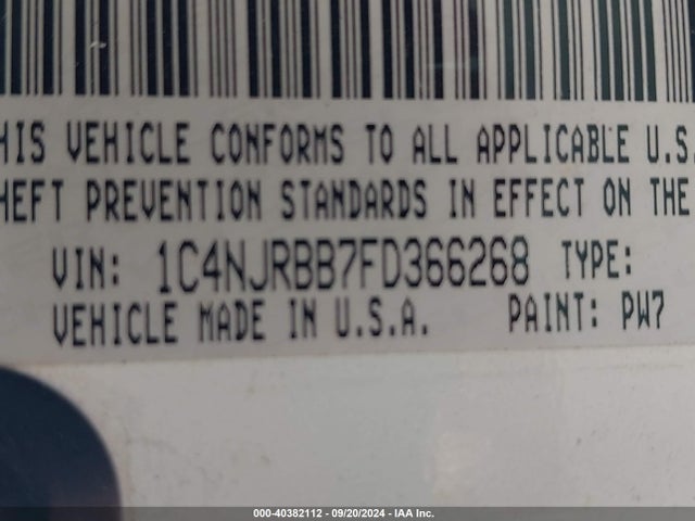 Jeep Patriot Sport 2015 1C4NJRBB7FD366268 Image 9