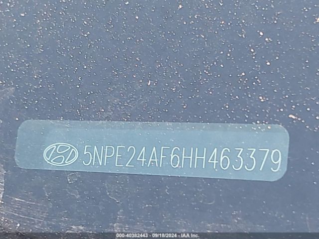 5NPE24AF6HH463379 Hyundai Sonata