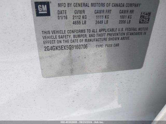 2G4GK5EX5G9160706 Buick Regal Turbo