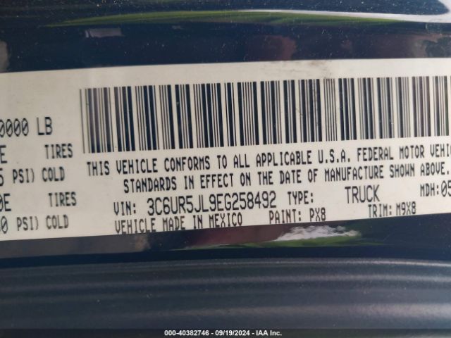 3C6UR5JL9EG258492 RAM 2500 Big Horn