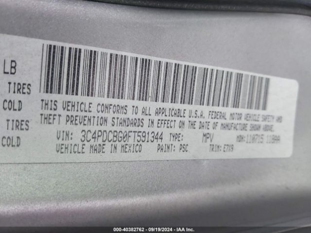 3C4PDCBG0FT591344 Dodge Journey Sxt
