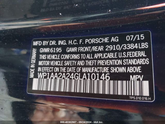 WP1AA2A24GLA10146 Porsche Cayenne