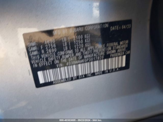4S3BWAM65P3017820 Subaru Legacy Limited