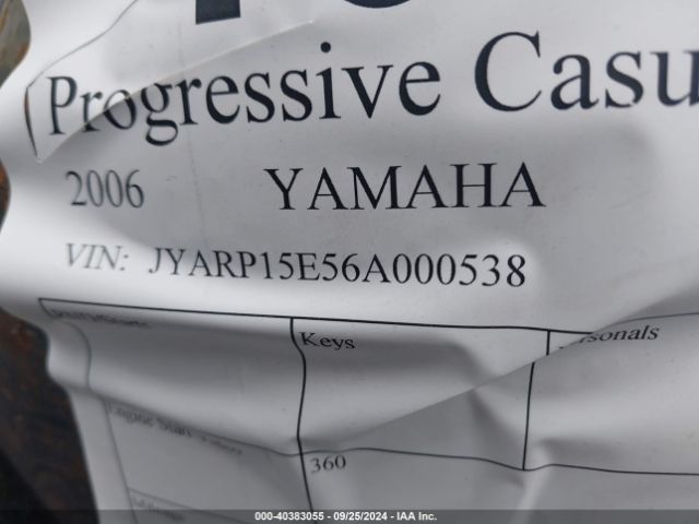 2006 YAMAHA FJR1300 JYARP15E56A000538 Photo 9