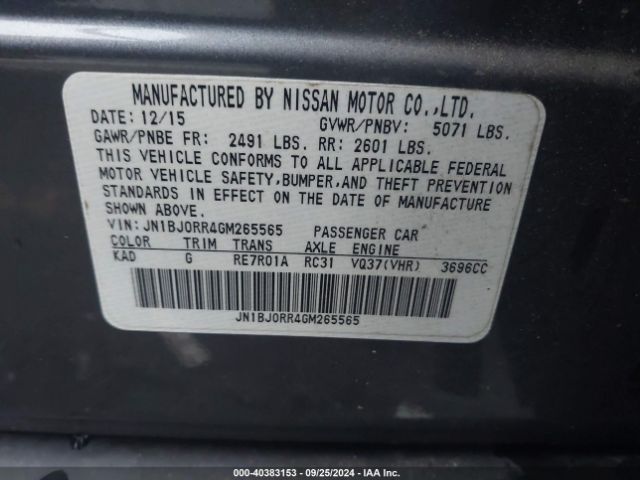 JN1BJ0RR4GM265565 Infiniti QX50
