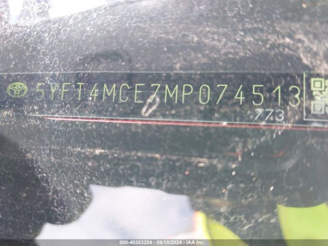 5YFT4MCE7MP074513 Toyota Corolla Xse