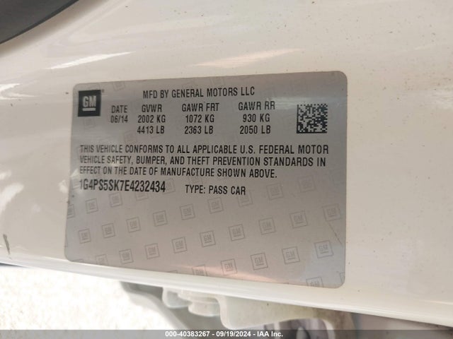 1G4PS5SK7E4232434 Buick Verano Leather Group