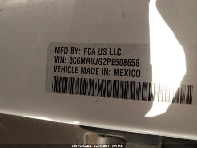 3C6MRVJG2PE508656 RAM Promaster 3500 Cargo Van High Roof 159 Wb Ext