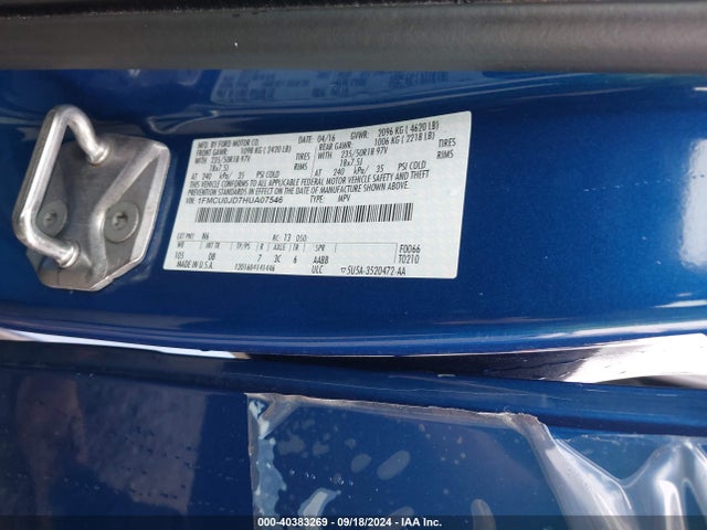 Ford Escape Titanium 2017 1FMCU0JD7HUA07546 Image 9