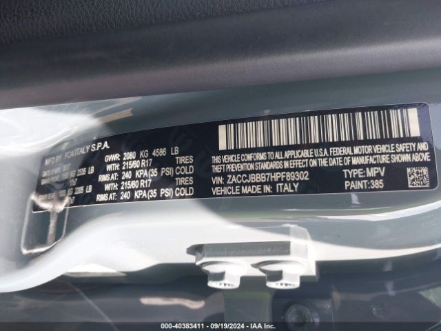 ZACCJBBB7HPF89302 Jeep Renegade Latitude 4x4