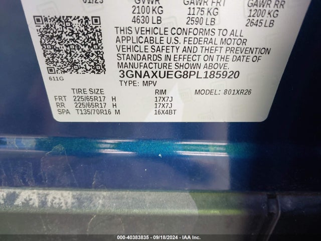 Chevrolet Equinox Awd Lt 2023 3GNAXUEG8PL185920 Image 9