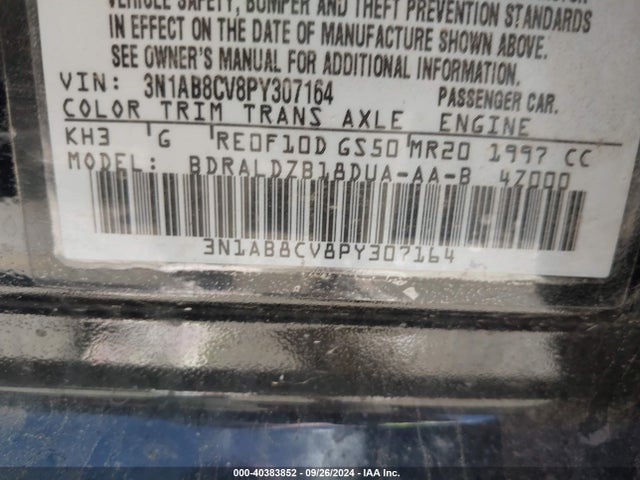 Nissan Sentra Sv Xtronic Cvt 2023 3N1AB8CV8PY307164 Image 9