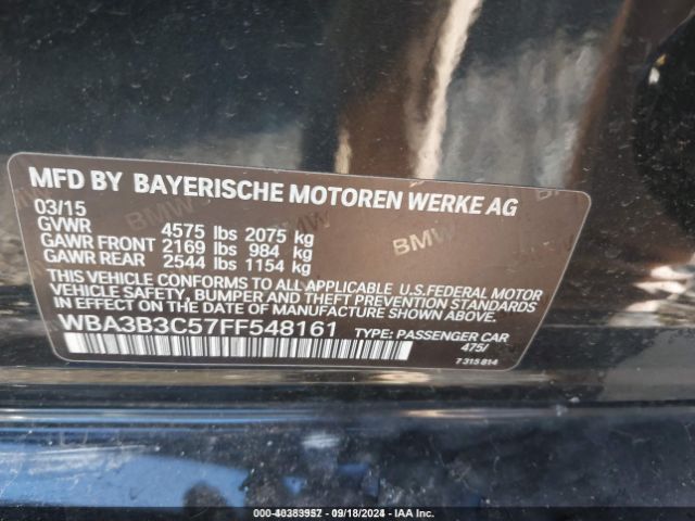 WBA3B3C57FF548161 BMW 328i Xdrive