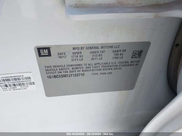 Chevrolet Cruze Ls Auto 2018 1G1BC5SM7J7120716 Image 9