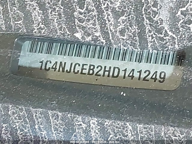 1C4NJCEB2HD141249 Jeep Compass High Altitude Fwd