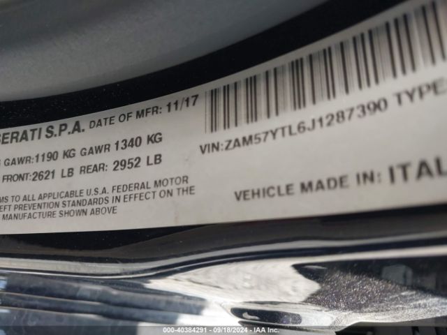 ZAM57YTL6J1287390 Maserati Ghibli S Q4 Granlusso