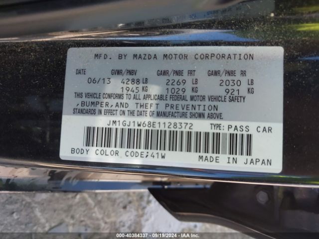 JM1GJ1W68E1128372 Mazda Mazda6 I Grand Touring