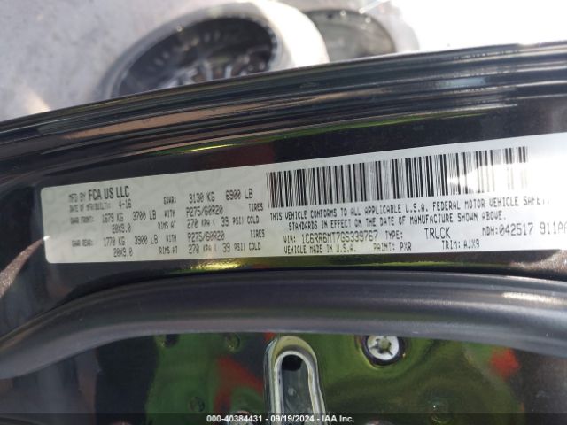 1C6RR6MT7GS339767 RAM 1500 Sport