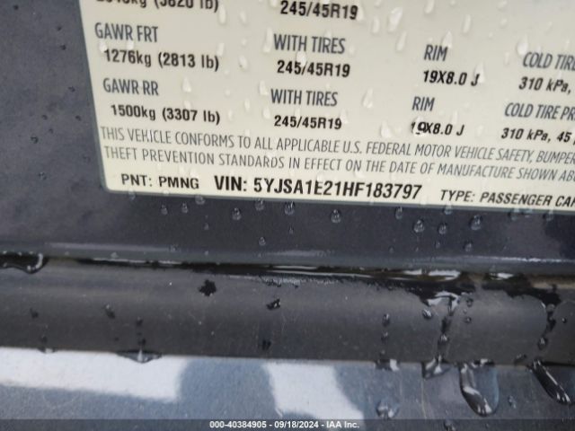 5YJSA1E21HF183797 Tesla Model S 100d/60d/75d/90d/p100d