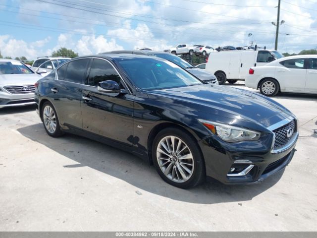 Aukcja sprzedaży 2018 Infiniti Q50 2.0t Luxe, vin: JN1CV7AP7JM240551, numer aukcji: 40384962