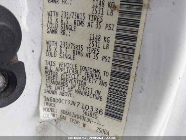 1N6BD0CT3JN710336 Nissan FRONTIER S