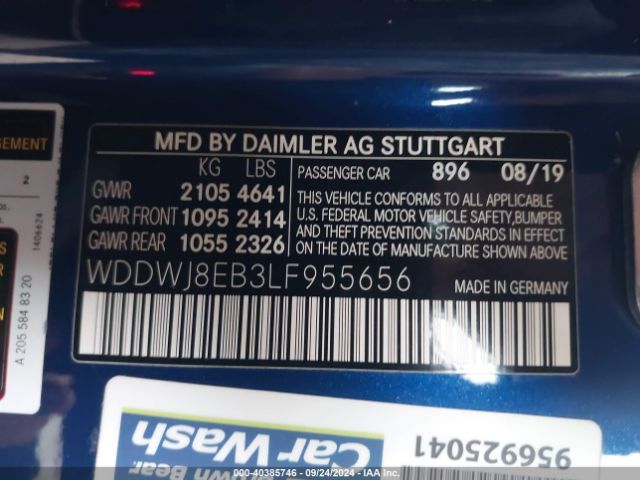 WDDWJ8EB3LF955656 Mercedes-Benz C 300 4matic