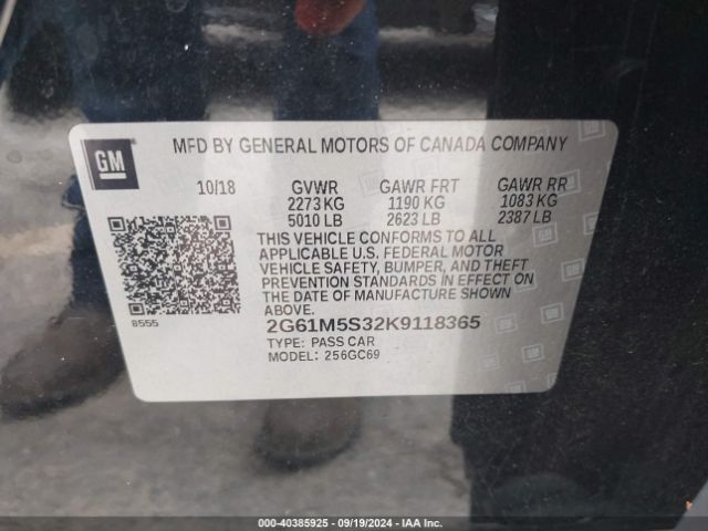 2G61M5S32K9118365 Cadillac XTS LUXURY