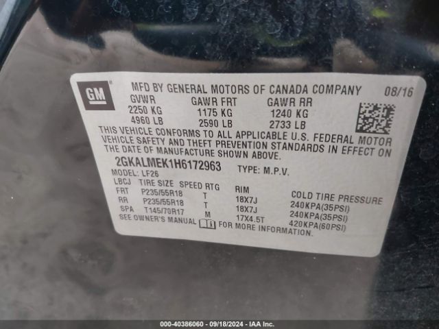 2GKALMEK1H6172963 GMC Terrain Sle-1
