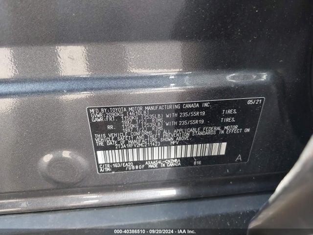 Toyota Rav4 Xle Premium 2021 2T3A1RFV2MC211423 Image 9