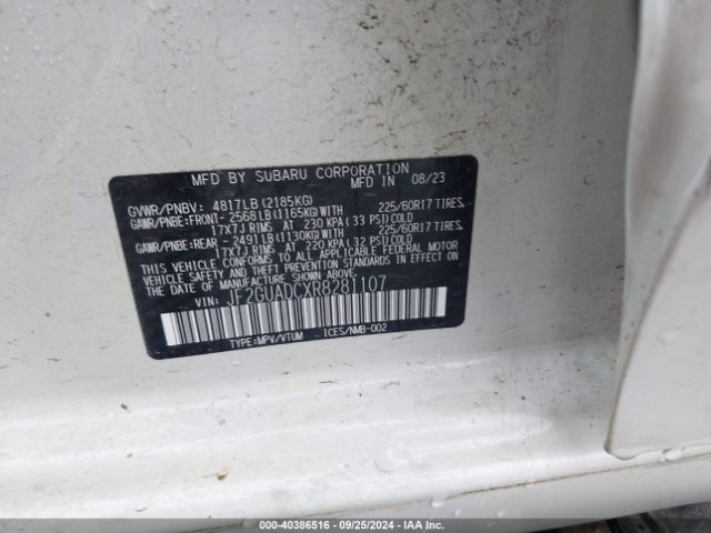 JF2GUADCXR8281107 Subaru Crosstrek Premium