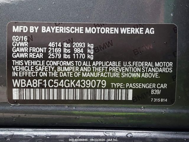 WBA8F1C54GK439079 BMW 328d Xdrive