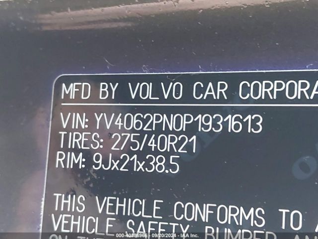 YV4062PN0P1931613 Volvo Xc90 B6 Plus 7-seater