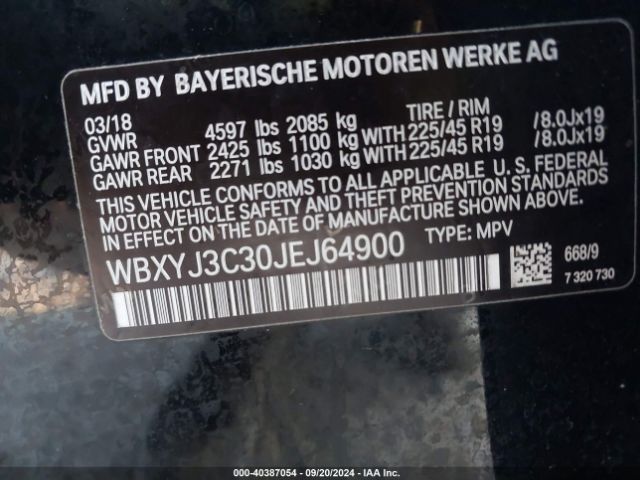 WBXYJ3C30JEJ64900 BMW X2 Sdrive28i
