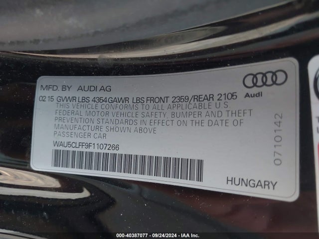 WAU5CLFF9F1107266 Audi A3 1.8t Premium
